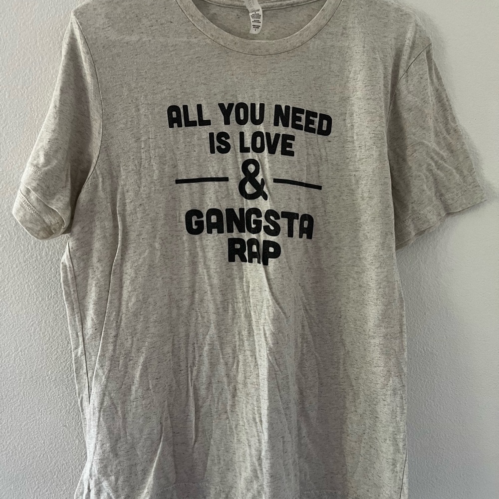 Bella Canvas Gray Graphic Tee - Love & Rap